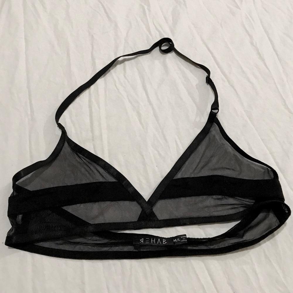 REHAB Black Bralette